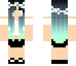 edited - blue ombre chibi