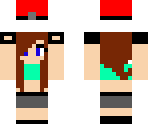girl holding pokeball