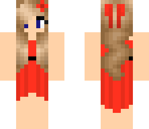 red dress
