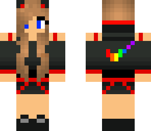rainbow nike girl