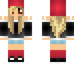 red hoodie girl