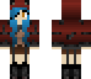 blue haired pirate girl
