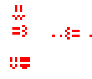 equals three