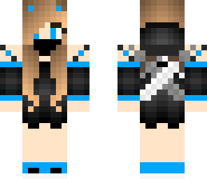 edit of cool blue black girl