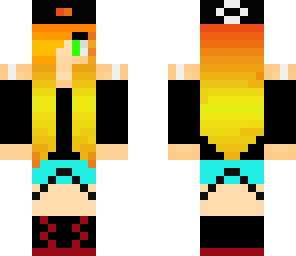flaming girl
