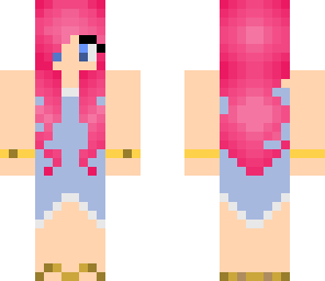 pink hair summer girl