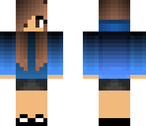 blue hoodie girl