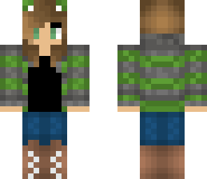 winter girl i green edit