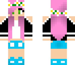 pink haired flower
