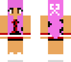 puple hair cheerleader