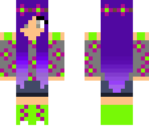 neon flower girl