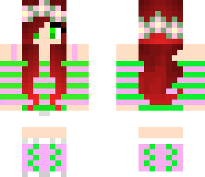 cute floral red head