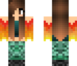 girl camo fire