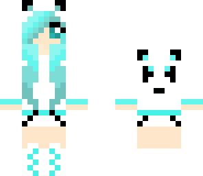 cyan panda