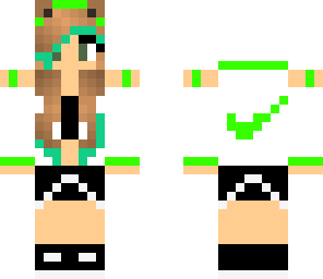 green nike  girl with ears