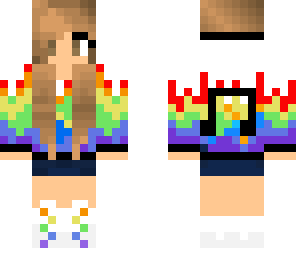 rainbow music girl