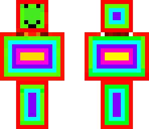 rainbow guy with face