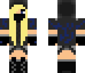 blue edited cool girl