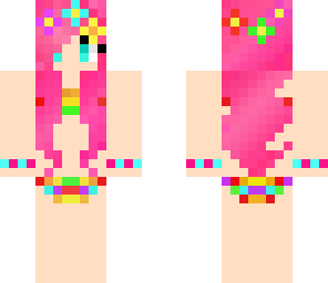pink rainbow girl