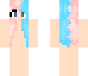 pastel pink and blue hair