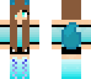 blue cat girl