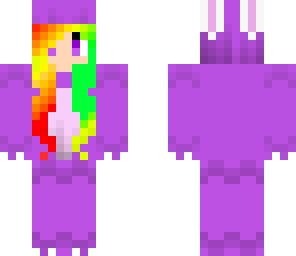 rainbow bunny girl