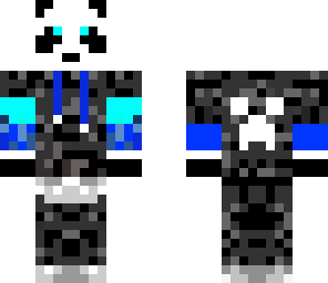 blue camo panda