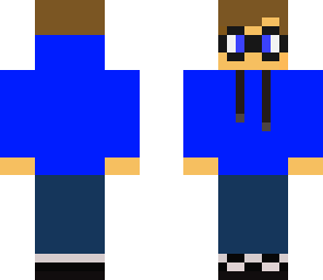 blue hoddie