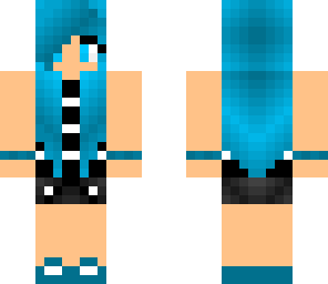 blue hair teen