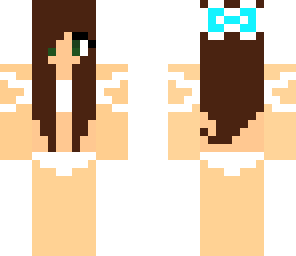girl bathing suit brown hair