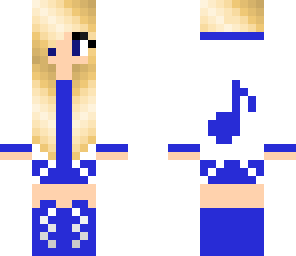 blue music girl