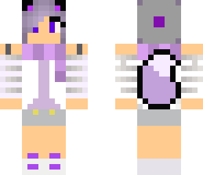 purple wolf girl