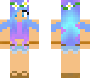blue and purple girl