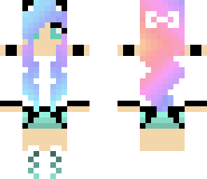 random rainbow hair girl