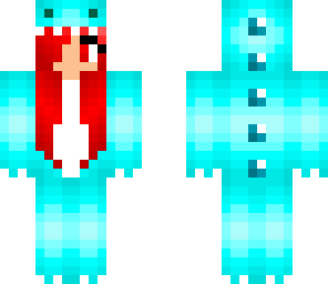 blue dinosaur girl