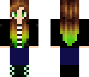 green ombre hair