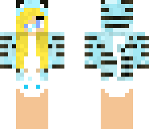 blonde blue tiger
