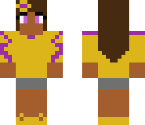 yellow and purple girl
