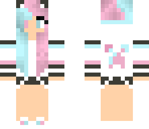cotton candy cat girl
