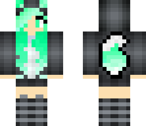 mint wolf hoodie