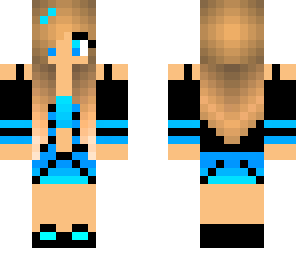 cyan black raidz girl