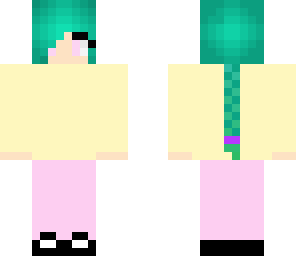 green hair girl