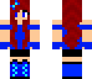 cute blue girl