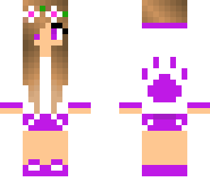 cute purple puppy girl