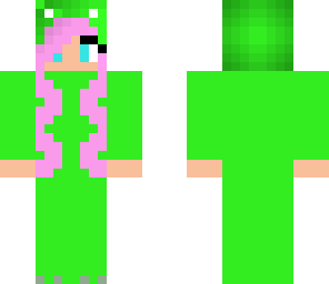 green dino girl