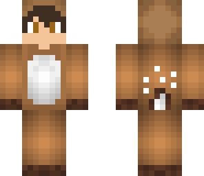cute boy in a deer suit