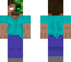 creeper and herobrine mix creeperbrine 