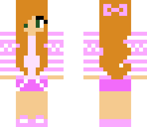 ginger pink winter girl
