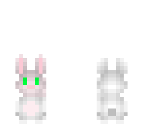 cute bunny with green eyes