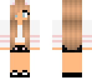kawaii girl with blue eyes